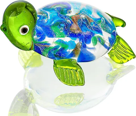 Glass Sea Turtle Figurine