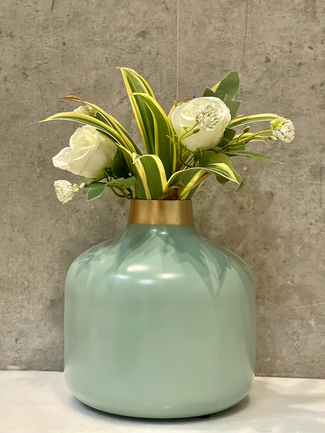 Vintage Metal Flower Vase